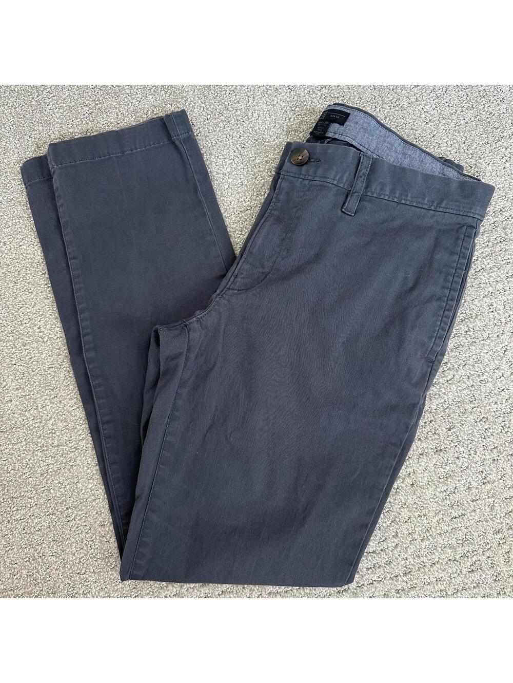 14th & Union Men’s 32x30 Khaki Pants Slim Fit Navy